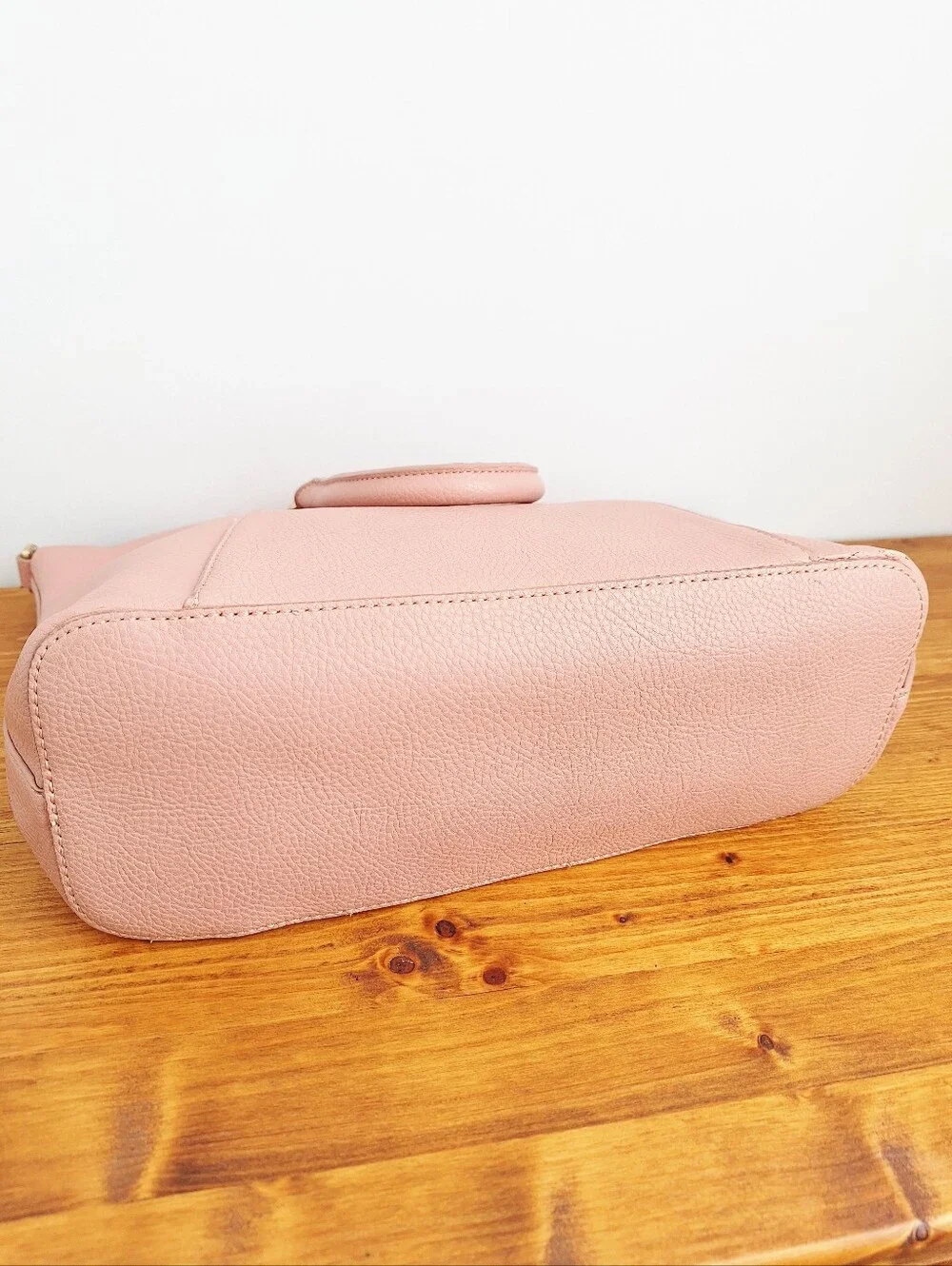 Tory Burch Blush Pink Pebbled Leather Satchel Tote Rehab Project AS IS